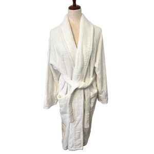 Luxury FRETTE 100% Cotton Turkish Terry Cloth Unisex S/M Bath Robe Resort Spa